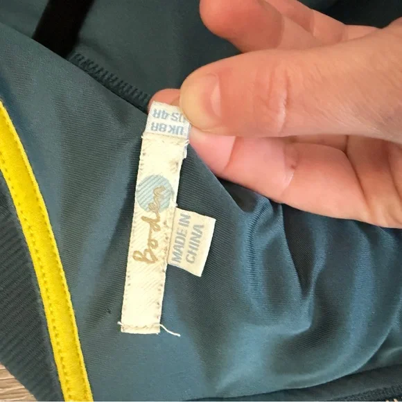 Boden Marisa Ottoman Sheath Dress Teal Pencil 3/4 Sleeve Work Office 4R - Picture 7 of 10